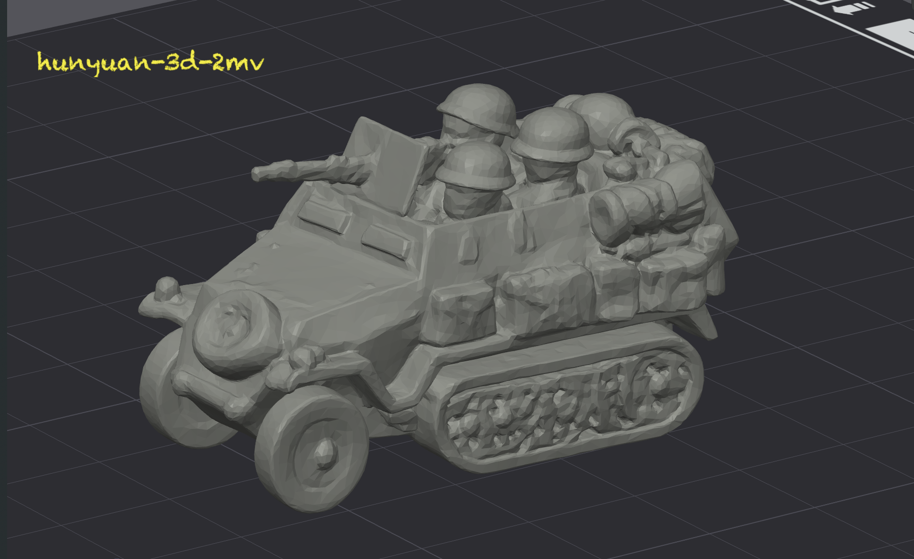 Half-track — hunyuan-3d-2mv