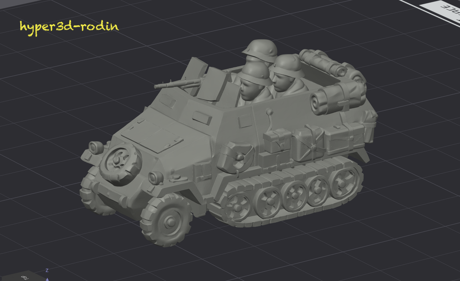 Half-track — hyper3d-rodin