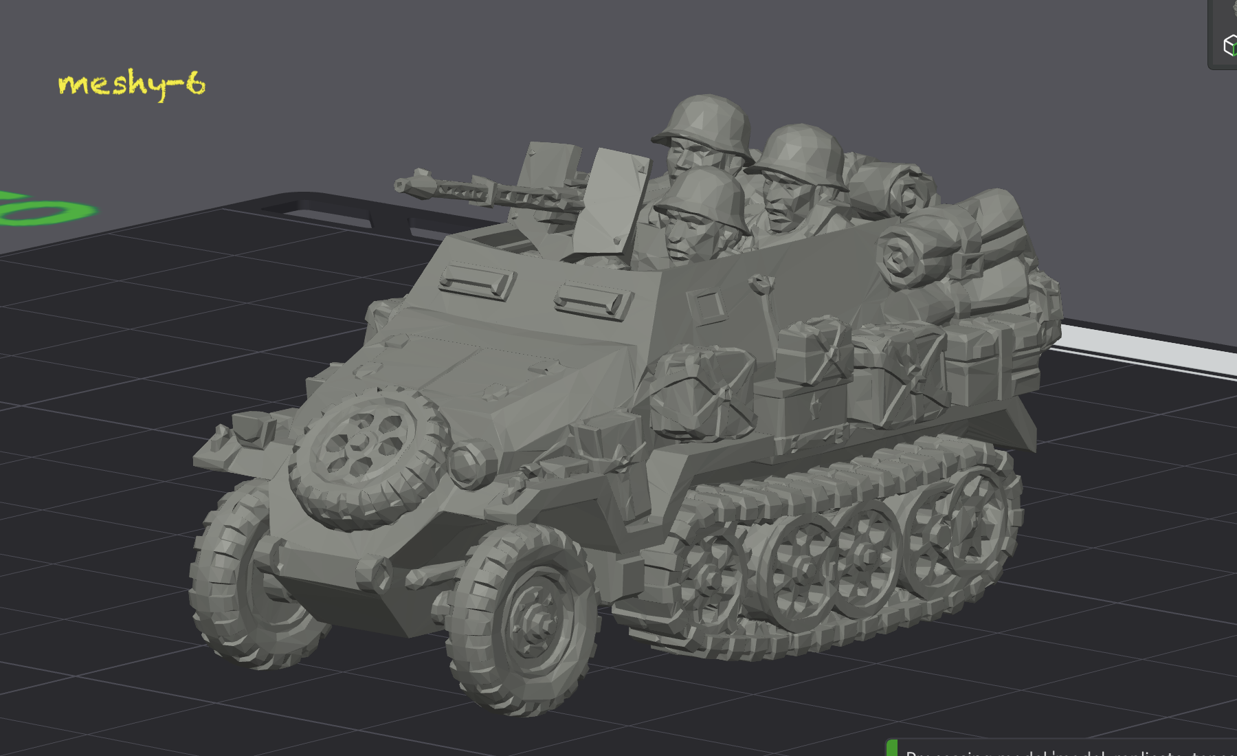 Half-track — meshy-6