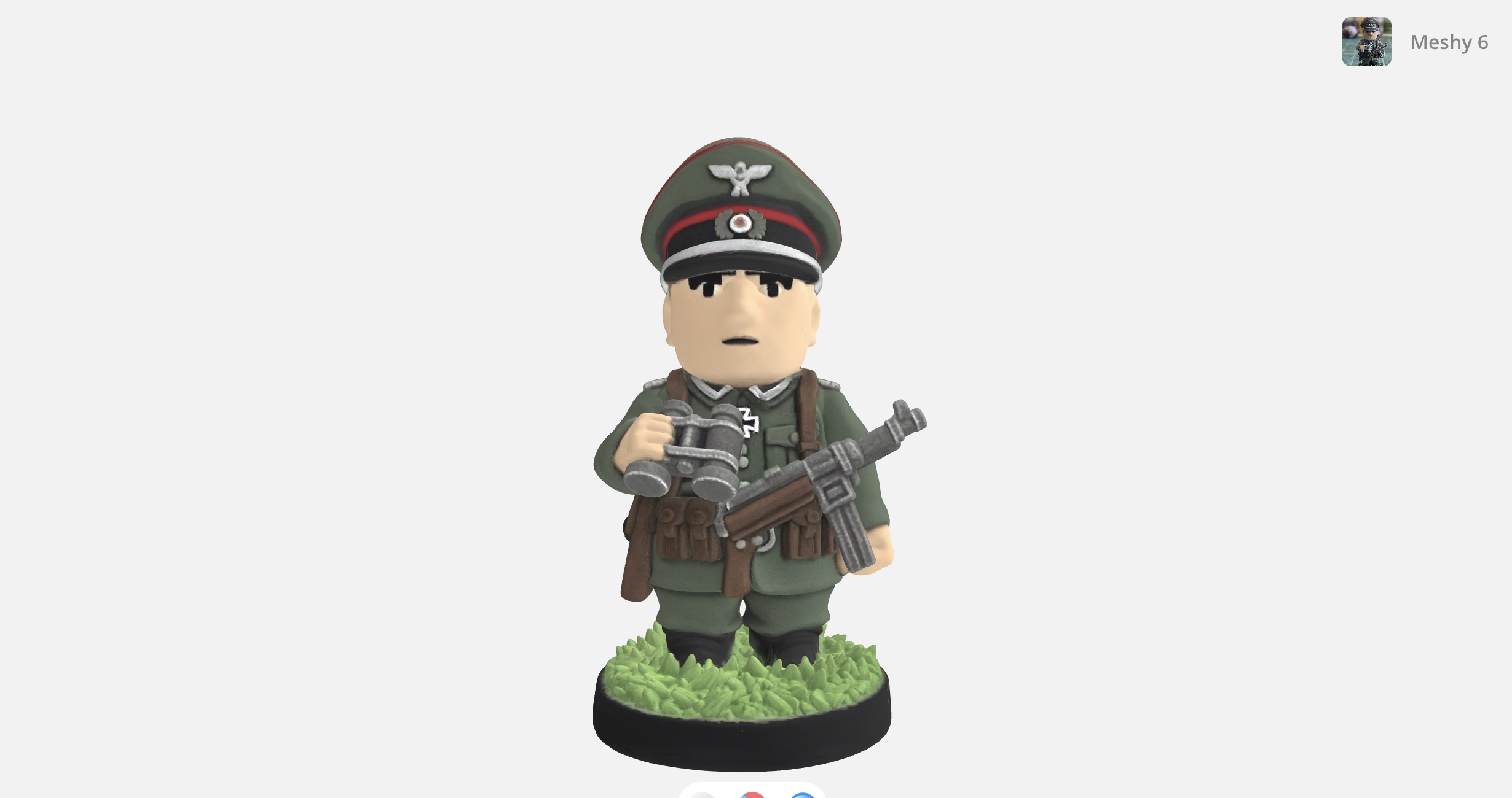 Meshy produced a 3D model